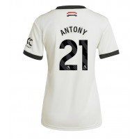 Dámy Fotbalový dres Manchester United Antony #21 2024-25 Třetí Krátký Rukáv